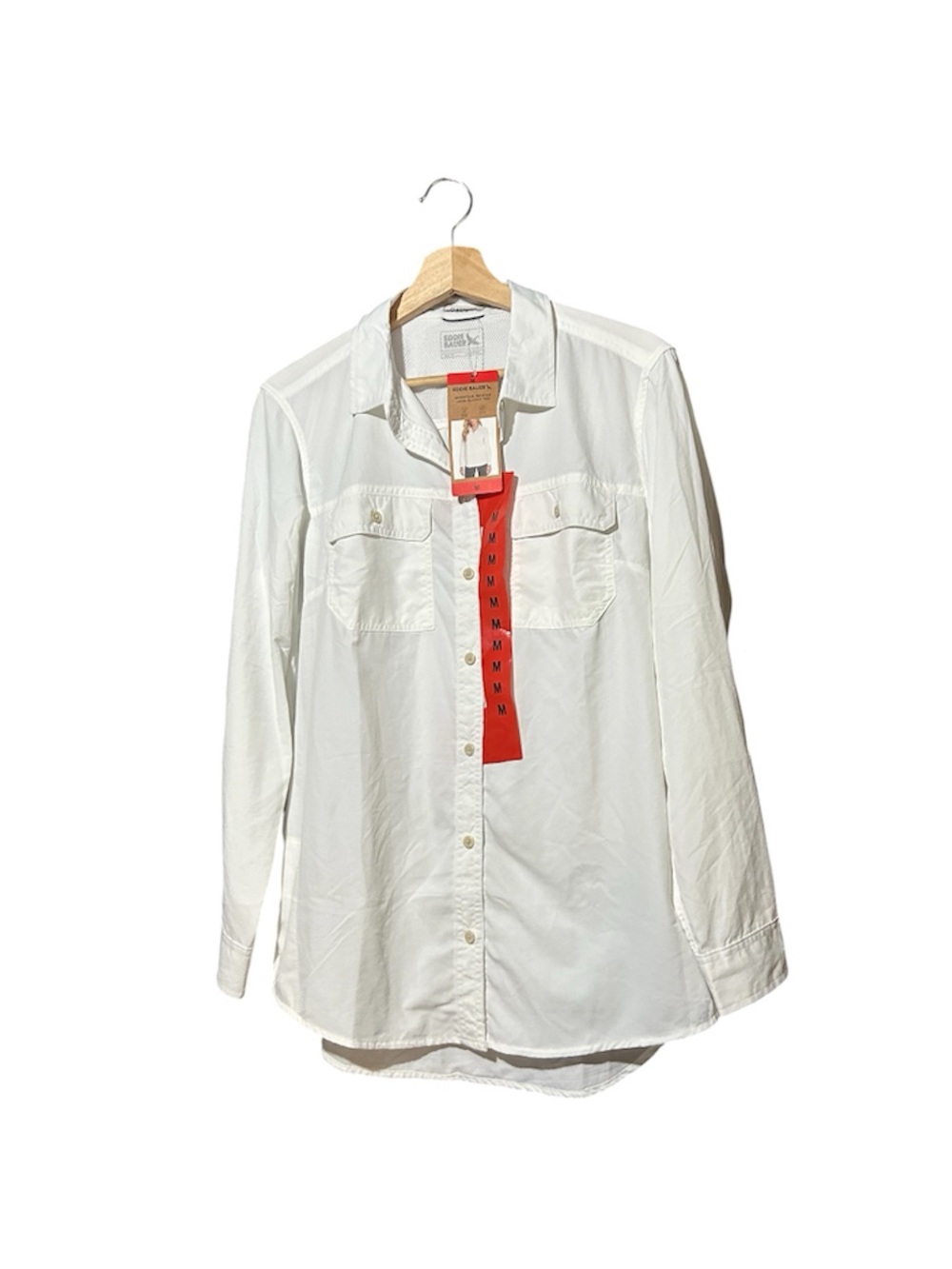 Eddie Bauer White Long-Sleeve Button Shirt - Picture 2 of 3